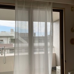 レースとドレープカーテンそれぞれ2枚(100×190)(カインズ...