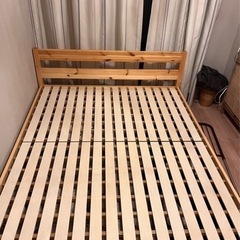 コアラマットレス クイーン 無印ベッドフレーム付