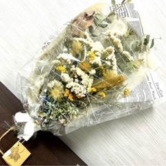 ドライフラワー 60cm 未開封 ユーカリ イエローの画像