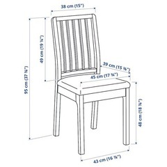【引取先決定】IKEA ダイニングチェア　1脚　EKEDALEN エーケダーレンの画像