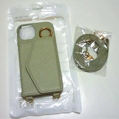 【新品 / Justral】iPhone ショルダー付スマホケース ミラ－付きの画像