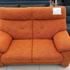 ★ジモティ割あり★  ソファ オレンジ H92×D92×W145 クリーニング済み HJ068
