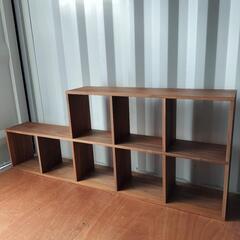 MUJI 無印良品 スタッキングシェルフ 5段×1列+3段追加棚 ウォルナット