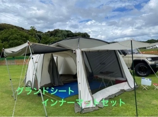 値引き再投稿　★限定カラー★コールマン タフスクリーン2ルームハウス テント★オリーブ/サンド　インナーマット　グランドシートセット