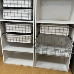 本日中！無料でお譲り！カラーボックス用　引き出し６個の画像