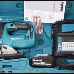 ほぼ未使用 マキタ 18V JV182DZK + 3.0Ah バッテリー 充電式ジグソー JV182D (JV182DRF 同等 3Ah x1個) 中古美品