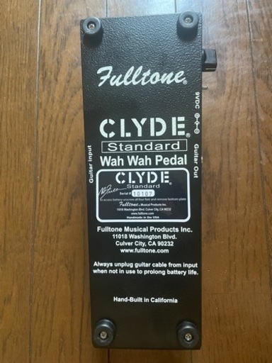 【Fulltone Pedals】 CLYDE WAH STANDARD Wah Wah
