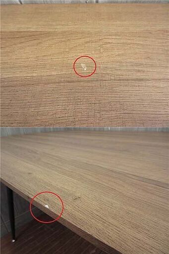 ss5336　ダイニングテーブル　ブラウン系×ブラック　140×80cm　食卓　リビング　4人掛け　長方形　長角　スチール脚 ss5336 ダイニングテーブル ブラウン系×ブラック 140×80cm 食卓