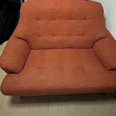 ソファ　2人がけ　オレンジ　NOCE