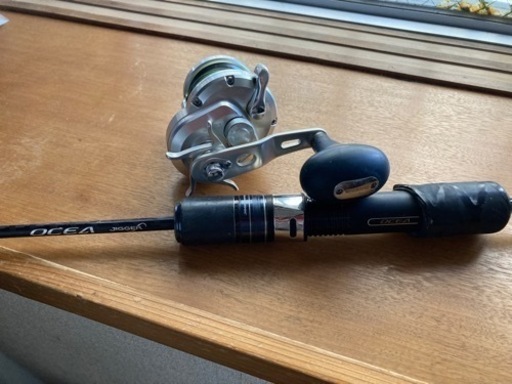 オシアジガー1500左巻き、ロッド難あり
