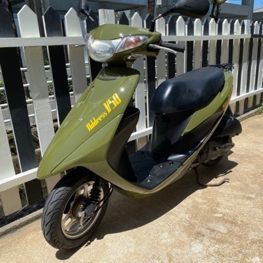 SUZUKI スズキ アドレスV50 カーキ 4サイクル FI 原付 スクーター 実働 現状 外装塗装済み 通勤・通学にも