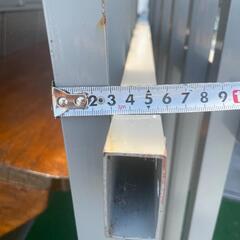 屋外　アイアンフェンス　鉄柵　グレー　2セット　高さ約114㎝の画像