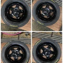 15インチ　7J＋28　4本セット　ホイール　4穴　PCD100