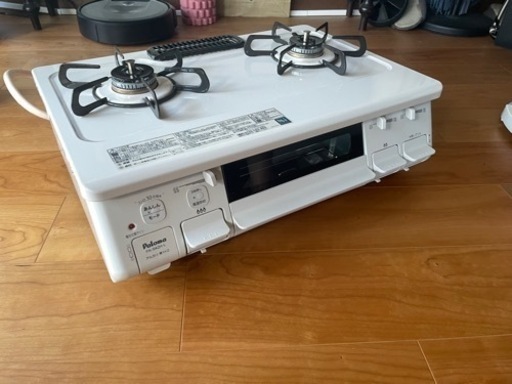 [美品: 都市ガス13A] パロマ ガステーブル　高さ218×幅592×奥行461