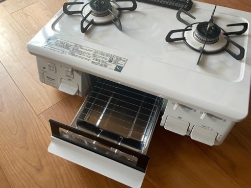 [美品: 都市ガス13A] パロマ ガステーブル　高さ218×幅592×奥行461