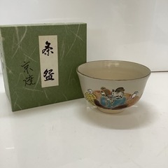 ☆G　茶道具　抹茶碗　大黒天　ねずみ　干支　茶碗　共箱