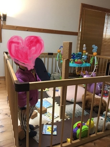 大きめのベビーサークルと車用のベビーシートなど