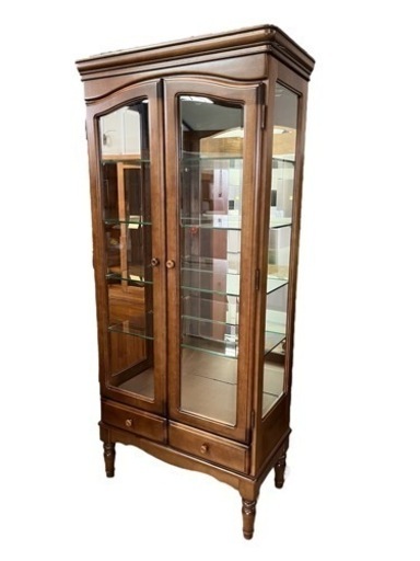 NO.769 キャビネット ガラス ライト付き