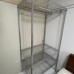 銀ラック　奥61×幅91×高178.5 スチールラックの画像