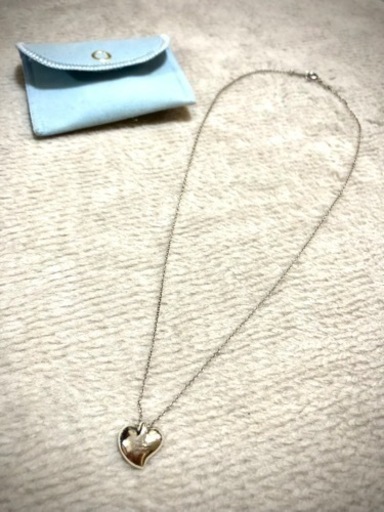【値下げ】TIFFANY&Co.  ティファニー ネックレス エルサ・ペレッティ カーブドハート フルハート シルバー925 スペイン