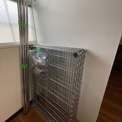 銀ラック　奥61×幅91×高178.5 スチールラックの画像