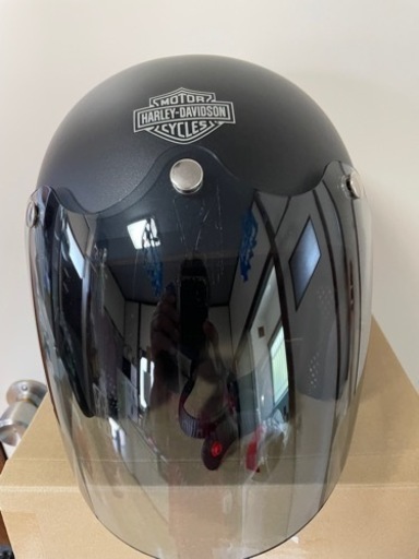 アライクラシックハーレーロゴ入りXLライトスモークシールド付き