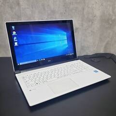 薄型 ネット検索や動画におすすめ！ 大容量HDD NEC 15.6インチ ノートパソコン ホワイト　