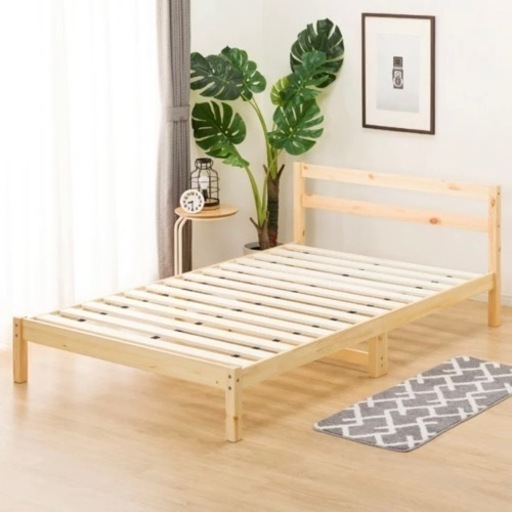 !!!すのこセミダブルベッドフレーム!!!!マットレス付!!!!②