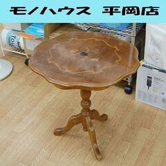 象嵌細工 カフェテーブル 幅53×奥53×高58cm 猫脚 サイ...