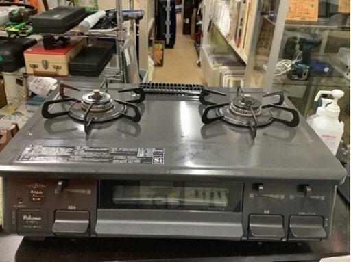 パロマ ガステーブル LP(プロパン)ガス用 左強火力 片面水無し IC-S87 リサイクルショップ宮崎屋　佐土原店　23.7.25F
