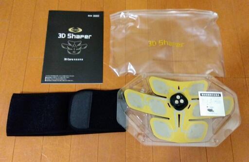 【ほぼ未使用】、\nRIZAP株式会社\nEMSフィットネスマシン、RIZAP 3D Shaper（3D CORE）、\n薄型・軽量・コードレスで…どんな時でも気になる箇所に付けるだけ！\n\n高性能で信頼性の高い日本製EMSです(^o^)