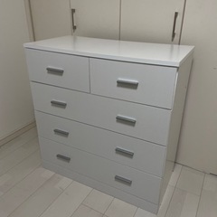 家具 衣類収納 チェスト ホワイト 白家具 美品 引き出し