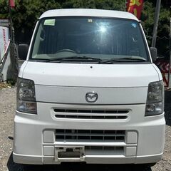 (ID5212)軽バン専門店在庫100台　軽貨物黒ナンバーリース個人・法人可能！　２７万円　マツダ　スクラムバン　AT　車検２年付　平成２５年式　諸経費込３２０,０００円の画像
