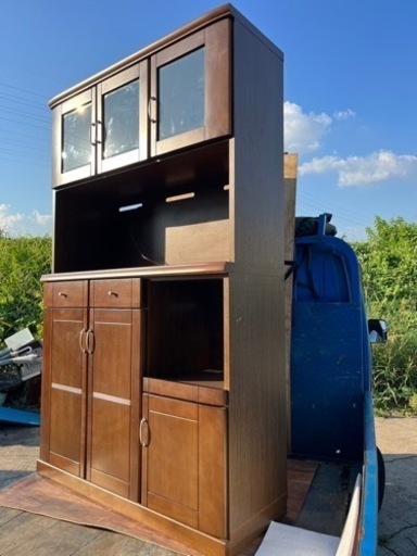 中古品　食器棚　モリタインテリア工業　W1220 D430 H1960