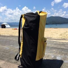 SUP・新品未使用・パドル、空気入れ、収納リュックのセット！の画像