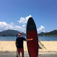 SUP・新品未使用・パドル、空気入れ、収納リュックのセット！の画像