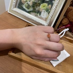 【お値下げ中⭐︎】サンストーン　リング　13号の画像