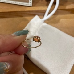 【お値下げ中⭐︎】サンストーン　リング　13号の画像