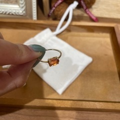 【お値下げ中⭐︎】サンストーン　リング　13号の画像