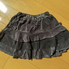 130B007.130cmスカート黒の画像