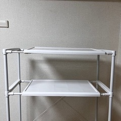 洗濯ラック　洗濯機上収納の画像