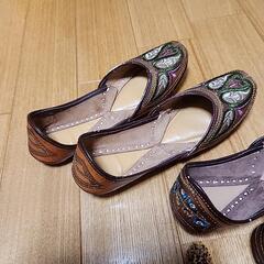 インド民芸品　プネイで購入した、室内履