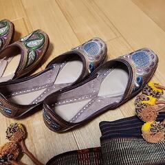 インド民芸品　プネイで購入した、室内履の画像
