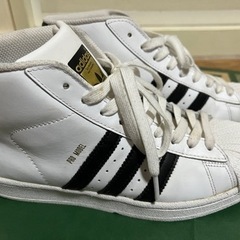 最終お値下げ【adidas originals】スーパースター ハイカット 23.5cmの画像