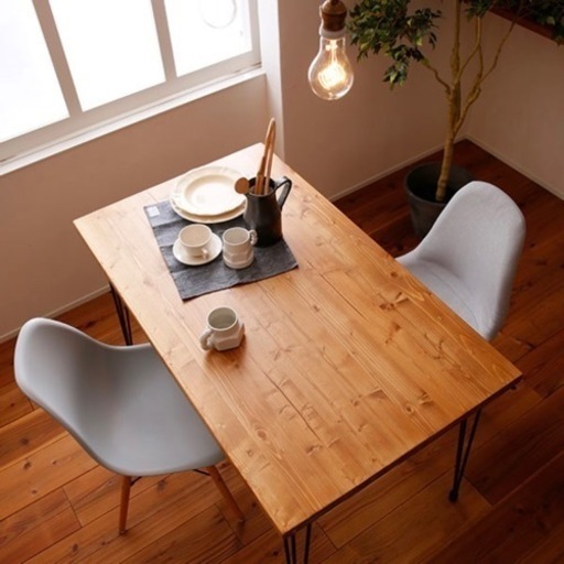 LOWYA ロウヤ ダイニングテーブル パソコンデスク 天然木 幅120cm