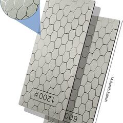 【新品】【2枚セット】ダイヤモンド砥石 #600#1200 包丁研ぎ 砥石 シャープナーの画像
