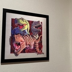 恐竜　3D アート　絵の画像