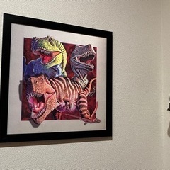 恐竜　3D アート　絵の画像