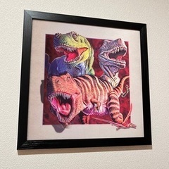 恐竜　3D アート　絵の画像