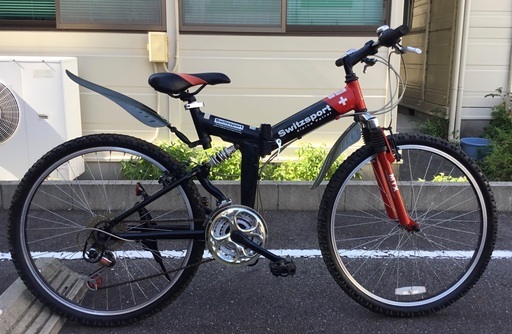 折りたたみ26インチ自転車　SwitzsportTech　7段変速 直接引き取り 整備・良品＞◉Switzsport-Tech (スウィツスポートテック) W